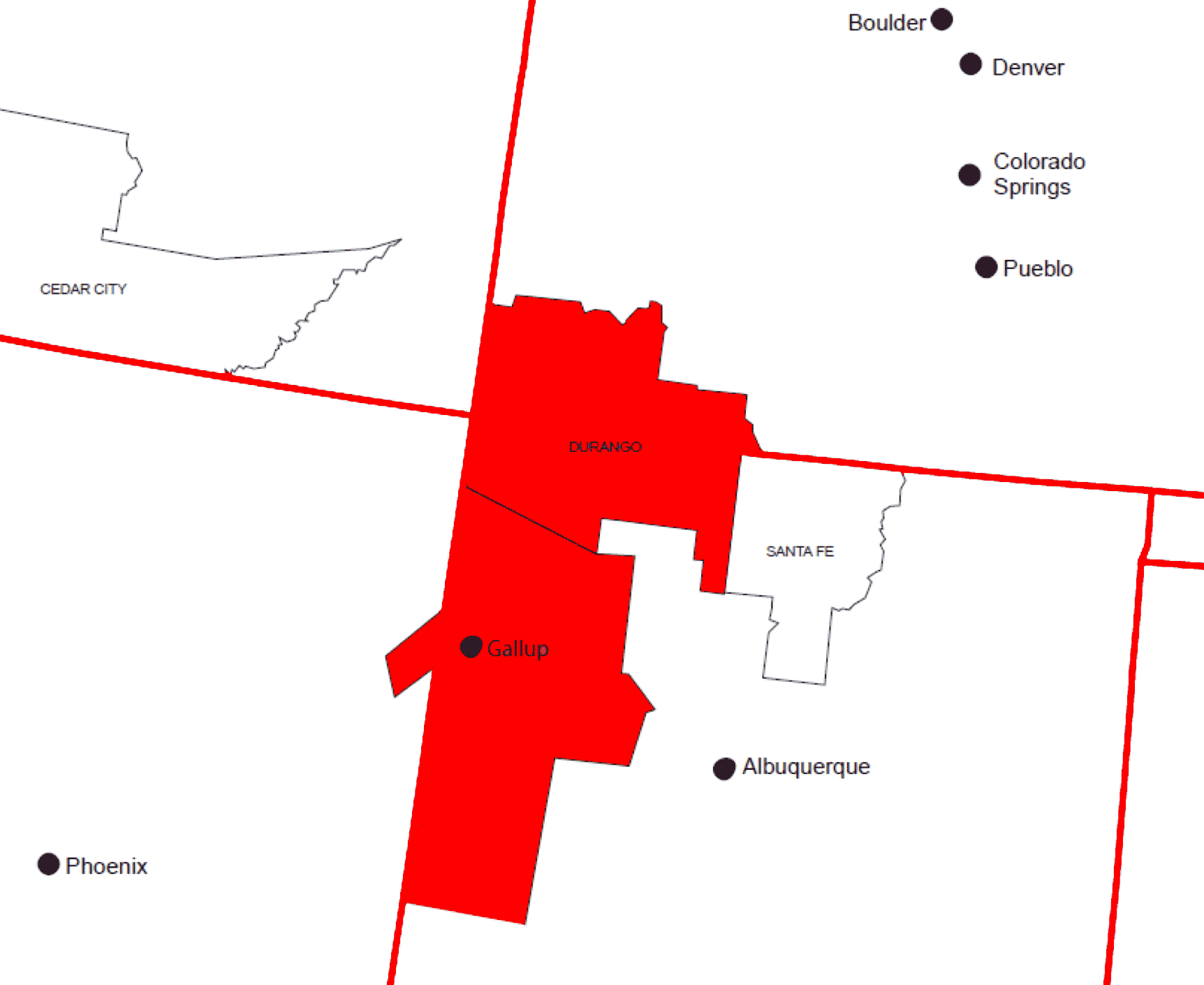 Service Area Map